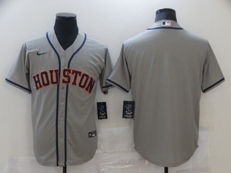 Men Houston Astros Blank Grey Game 2021 Nike MLB Jersey->san diego padres->MLB Jersey